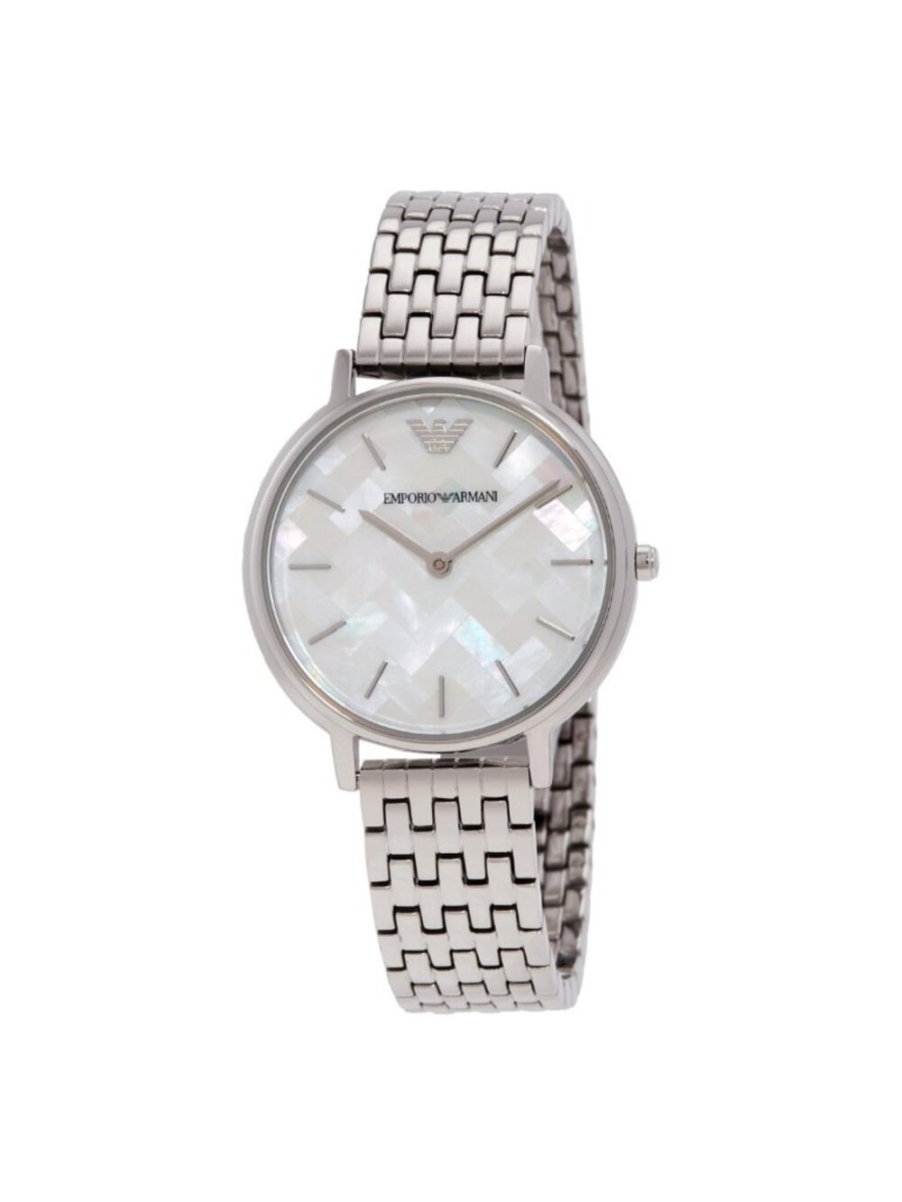 NWT Emporio Armani Quartz Mother of Pearl Dial Ladies Watch